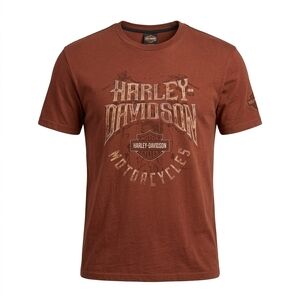 Vintage Harley-Davidson Biker Tee with Sun-Faded Logo